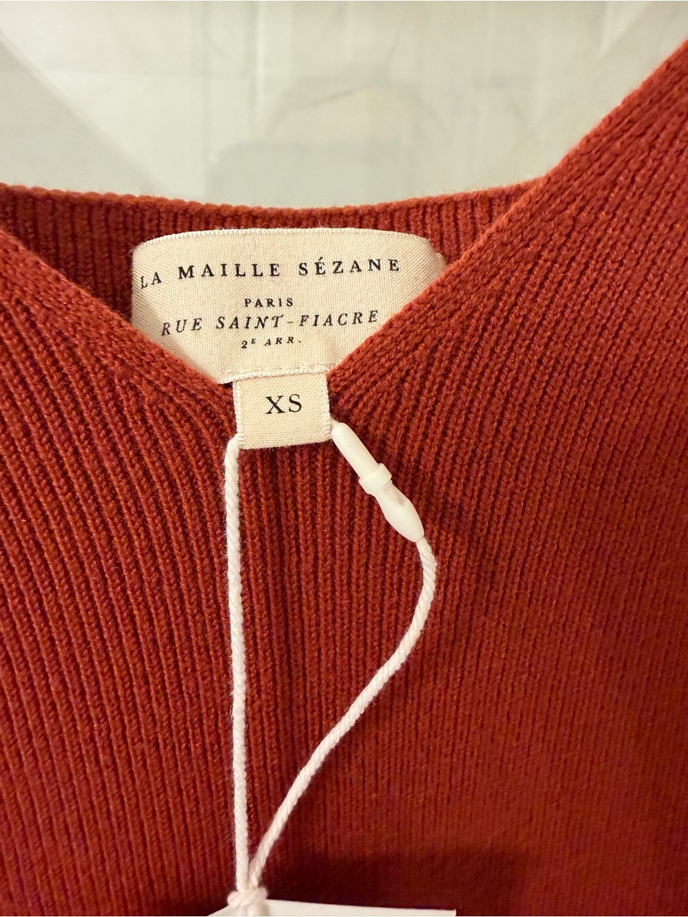 NWT - Sézane Lindsey Midi Dress in Rust - Picture 8 of 9